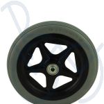 Wheel poly 8 x 1¼ with black 45mm. rim