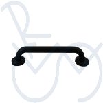 Wall bracket black stainless steel 45 cm