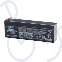 Batterie AGM MK 2,3-12  2,3Ah. 12V Abm. 182x23x61mm.