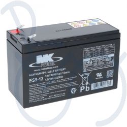 Batterie AGM MK 9-12       9Ah. 12V  Abm. 151x65x102mm.