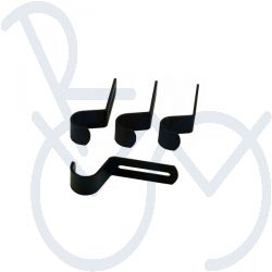 Rückenlehne Befestigungssatz vertieft für Rohr 25mm.