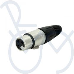 XLR-Steckverbinder 3 pol. ka. f.