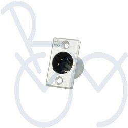 XLR-Steckverbinder  4 pol.  ch. m.