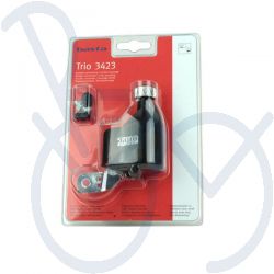 Dynamo AXA Trio rechts montiert mit Stahllaufrad