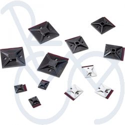 Klebesattel MB3A für. Kabelbinder 4,1 mm, schwarze Basis 19 x 19 mm.