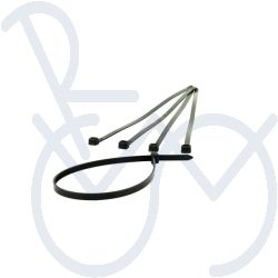 Kabelbinder 11,5"  schwarz Sack mit 100 Stück