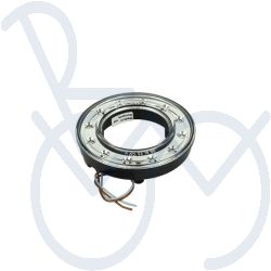Rücklicht Solo  mit LED silberen Ring Form 24V