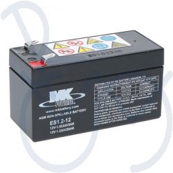 Batterie AGM MK 1,2-12  1,2Ah. 12V Abm. 97x43x59mm.