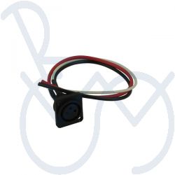 Ladestecker inkl. Verkabelung 3 Pol. Kunststoff 25cm. 2,5mm.