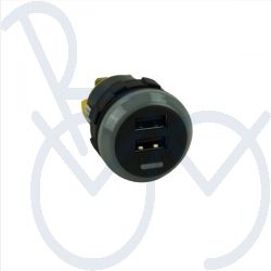 USB-Anschluss Unterputzmodell 9-32V IP56 2 Ports 2.1A