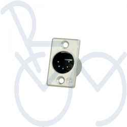 XLR-Steckverbinder  5 pol.  ch. m.