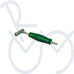 Pumpennippel mit Handgriff Schrader/Slaverandventil