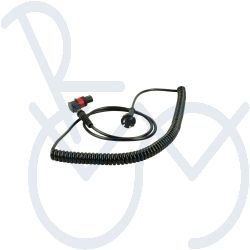 Netzkabel Spiral Linak 2,2 m mit Erdung (3p) Schwarz