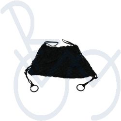 Rollstuhlnetz schwarz mit Innenfutter