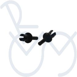 Spreiznagel 5mm. schwarz