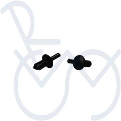 Spreiznagel 4mm. schwarz