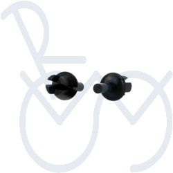 Spreiznagel 6mm. schwarz