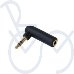 3.5mm jack plug with angled stereo adapter