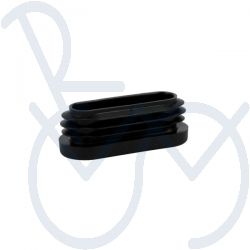 Rubber stops oval 30 x 15mm. black