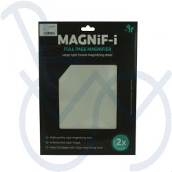 Loupe magnifying glass plate hard full page