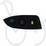 Schalterfoliengummi rechts für Galaxy II Deluxe mit LCD