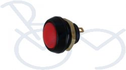 Pressure switch waterproof round Ø13.65mm red return switch