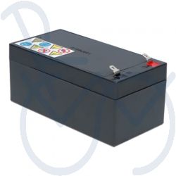 Battery AGM MK 3-12         3Ah.   Size 134x67x65,5mm.