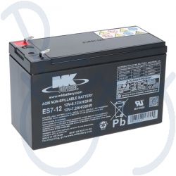 Battery AGM MK 7-12         7Ah.   Size 151x65x102mm.