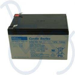 Cellpower battery CPC 12-12 size 151x98x101mm. 12V-12Ah.