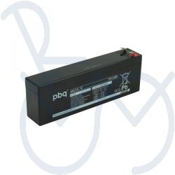 PBQ Battery 2.6-12 2.6Ah size 178 x 34 x 60 mm.