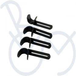 Seating cushion mounting set for tube 22mm. flat (set van 4)