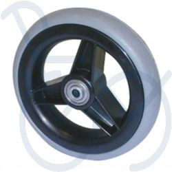 Wheel 6 x 1¼  solid rubber black rim