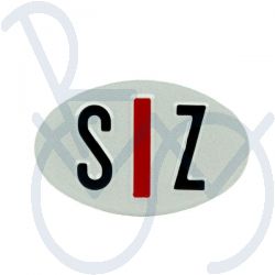 Plate badly sighted sign  12x8cm