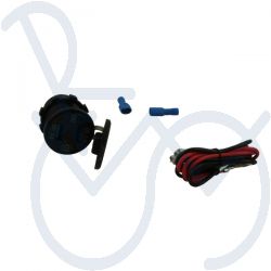 USB connector built-in with voltmeter