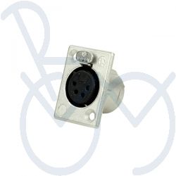 Connector  4 pole XLR ch. f.