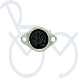 Din-connector 8p ch. f. without securing ( wide)
