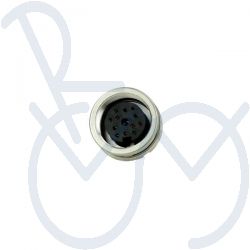 Din-connector 12p ch. v. with treaded joint locking