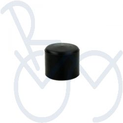 Round PVC end cap Ø28mm.