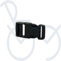 Side Release Buckle 20mm. black nylon