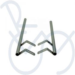 Wheelchair tray connection double connection tube system 22 mm