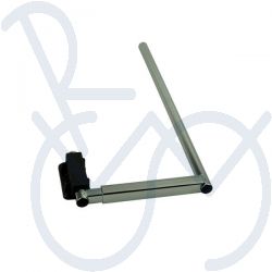 Wheelchair tray connection adjustable in width lifting pole 22mm.