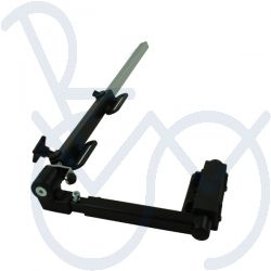 Wheelchair tray connection college tray systeem