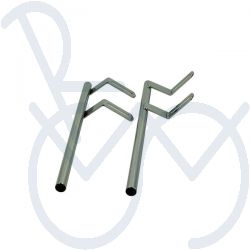 Wheelchair tray connection double plug-in system 18mm.