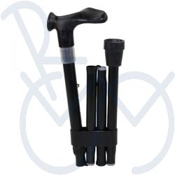 Walking stick foldable black Anatomical L max load 113kg