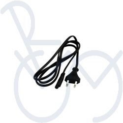 Power cable 2 pole 2 meter long with 8-shaped plug