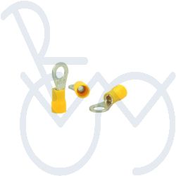 Cable shoe 8KW 044-030-003   A73 Pre-Insulated Ring Terminal Ø6mm. yellow