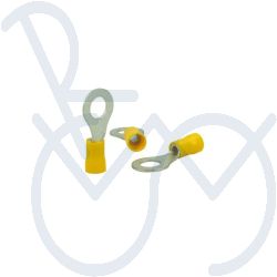 Cable shoe 8KW 044-031-003   A75 Pre-Insulated Ring Terminal Ø8mm. yellow