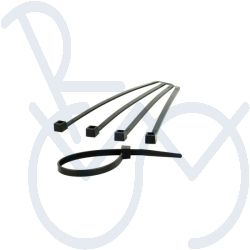 Cable ties  5,5"  black bag á 100 pieces