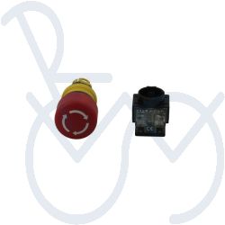 Emergency stop button incl switching element