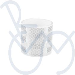 Reflector tape adhesive white 55mm. 1 meter long